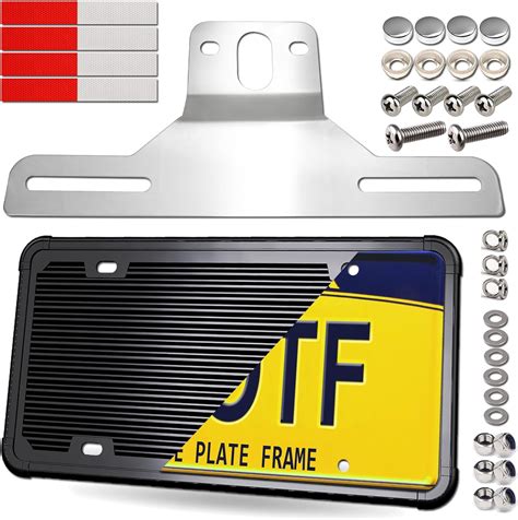 metal trailer license plate bracket|trailer license plate frame.